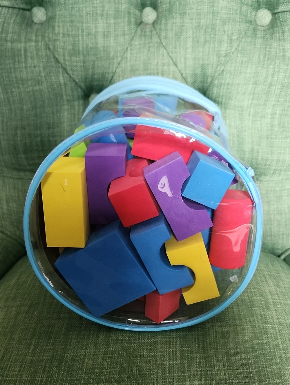 Foam Blocks 50-Piece Building Set - Blue